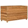 Voir la diapositive 2 : VIDAXL Lit sureleve 100x40x55 cm bois de teck recycle et acier