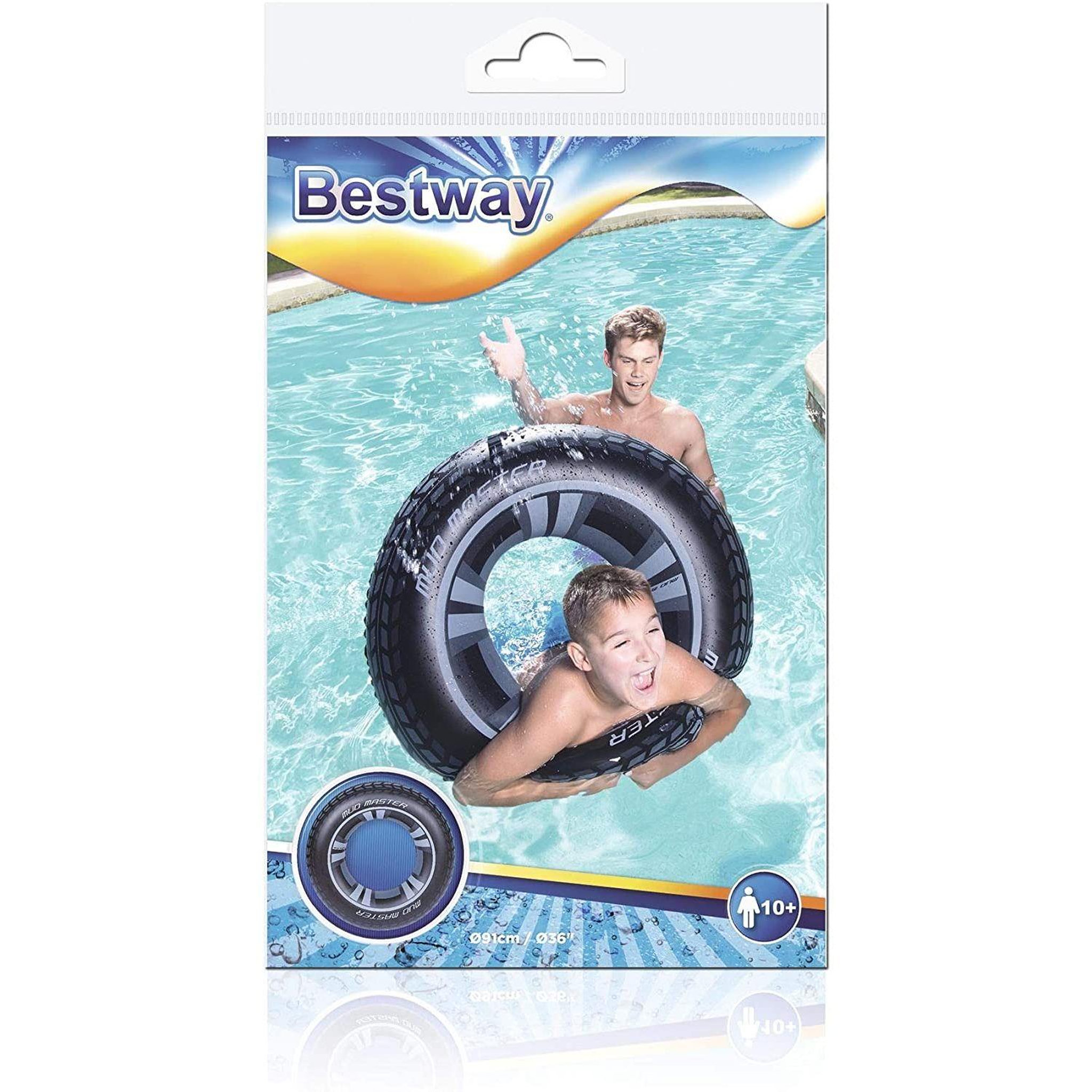 Voir la diapositive 4 : BESTWAY Bouée pneu 91 cm