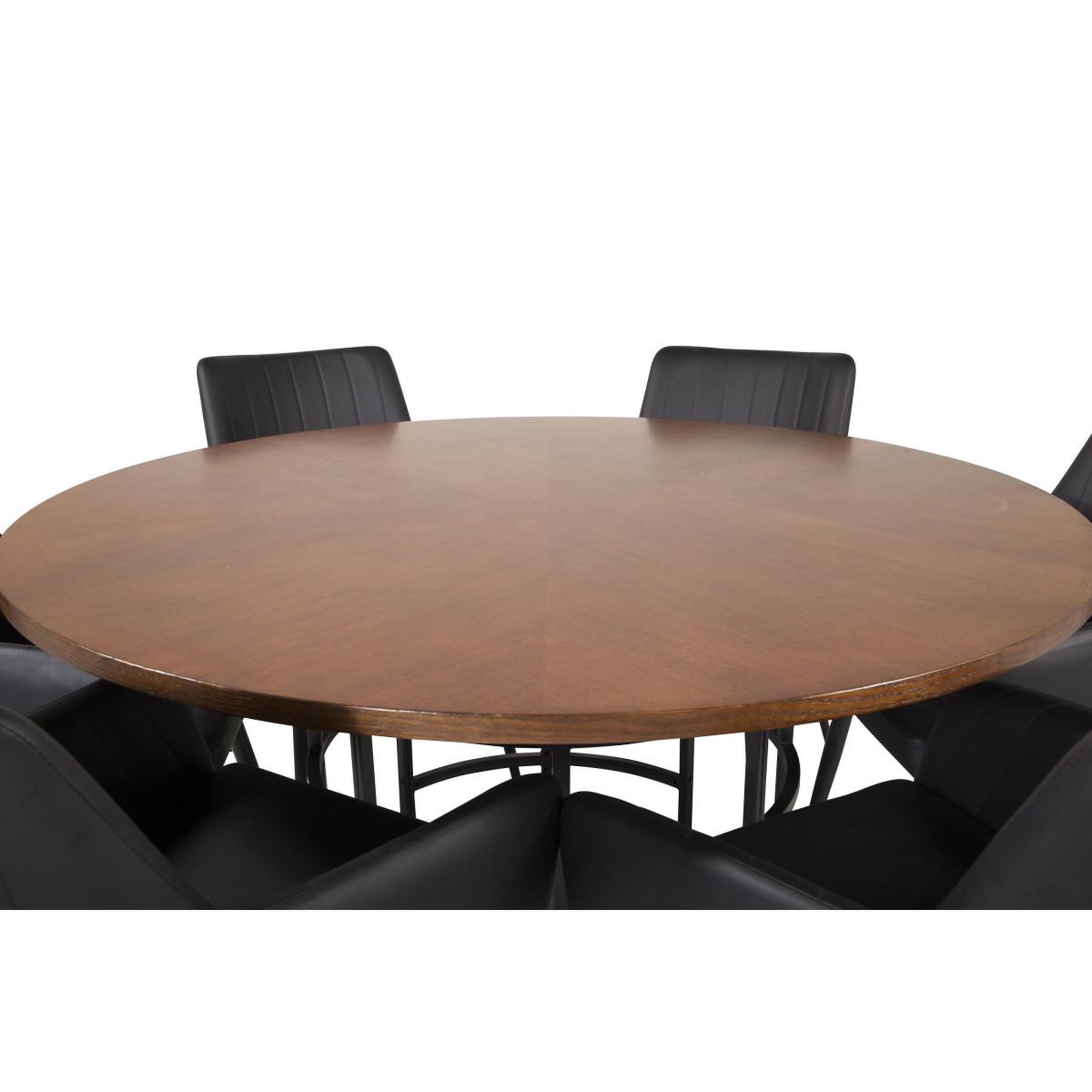Voir la diapositive 2 : Paris Prix Ensemble table à manger & 6 chaises  copenhagen & comfort  150cm marron & noir
