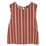 Vero Moda Blouse Blanc/ Femme Vero Moda Christina Stripe. Coloris disponibles : Rouge