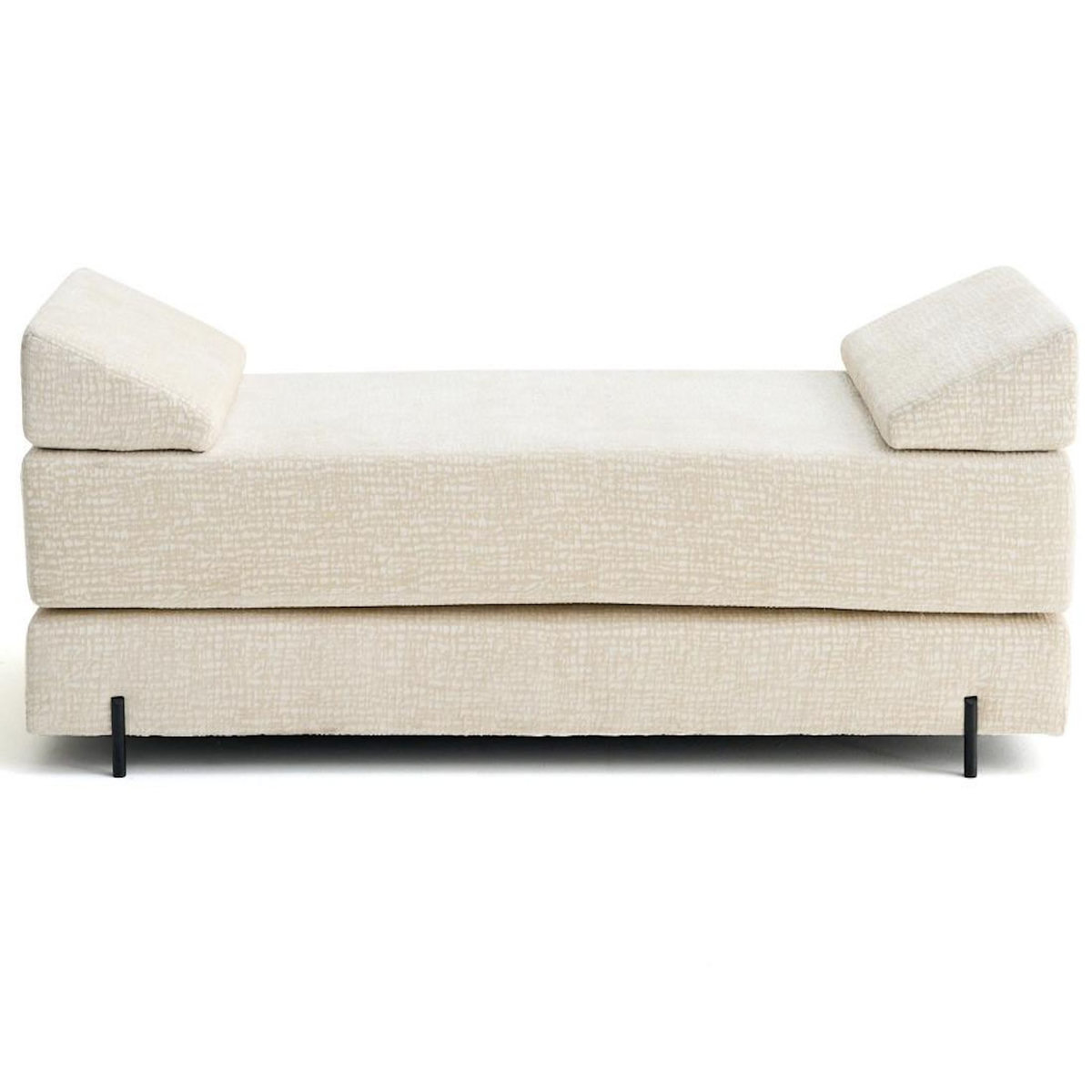 BEST MOBILIER Brescia - banquette 3 places convertible en tissu velours relief