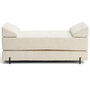 Voir la diapositive 1 : BEST MOBILIER Brescia - banquette 3 places convertible en tissu velours relief