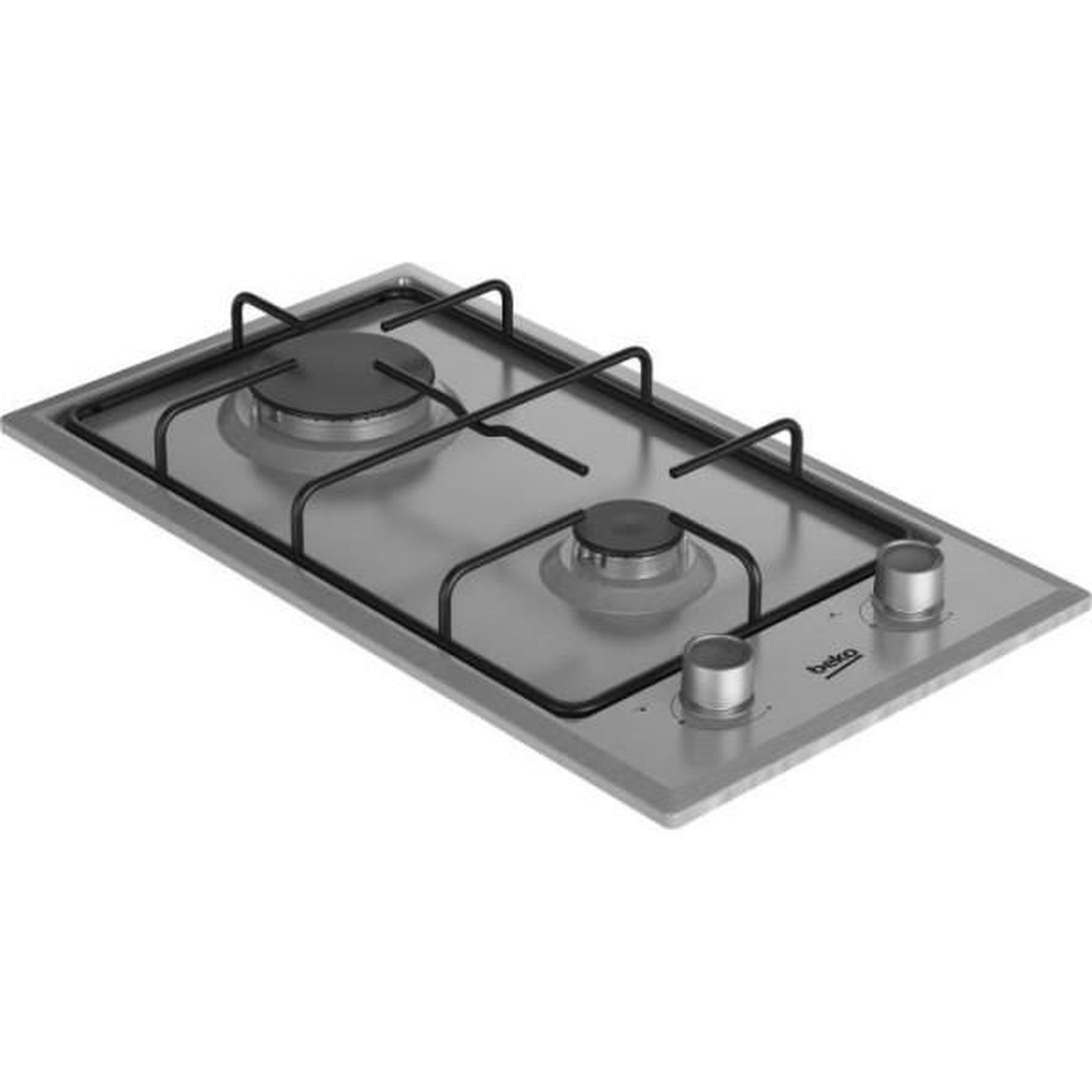 Voir la diapositive 3 : Beko Domino gaz 30cm 2 feux inox - HDCG32220FX