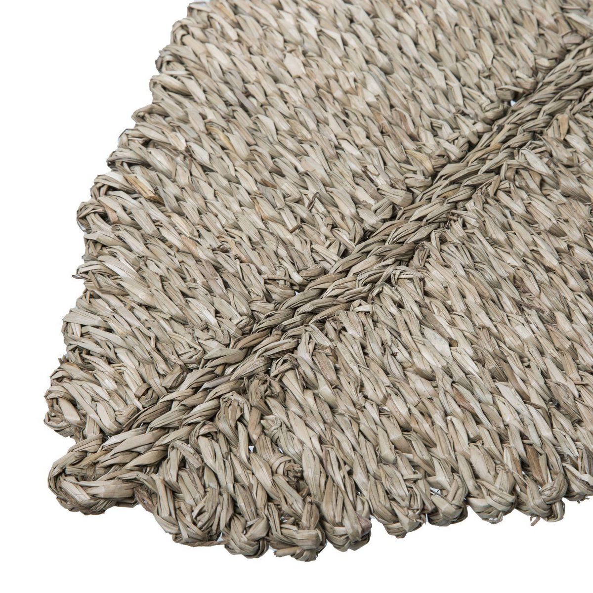 TOILINUX Lot de 6 sets de table feuille en roseau - 48 x 38 cm - Marron