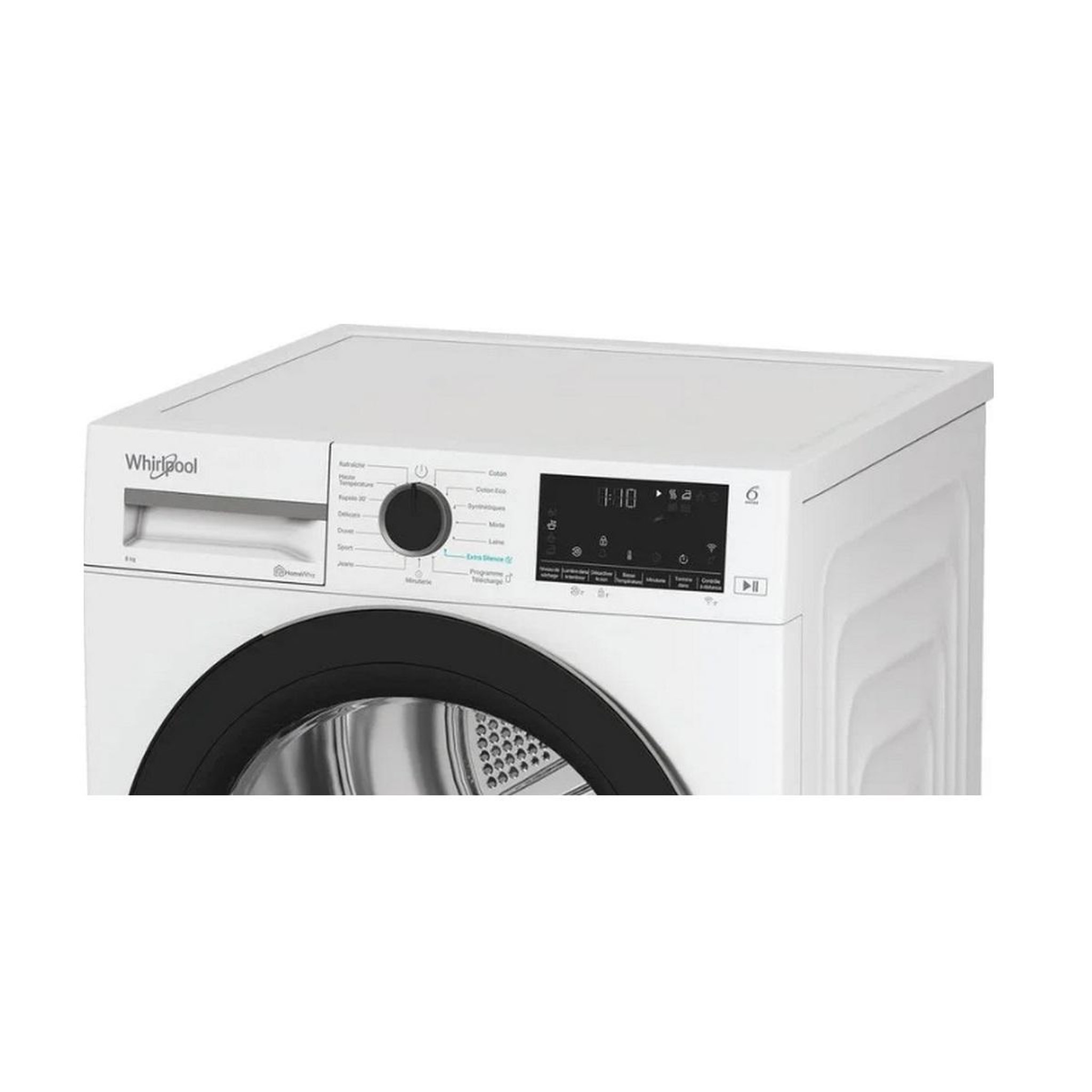 Voir la diapositive 5 : Whirlpool Sèche-linge pompe à chaleur 60cm 8kg blanc - cwd84mwbsfr
