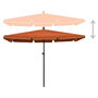 Voir la diapositive 3 : VIDAXL Parasol de jardin avec mat 210x140 cm Terre cuite