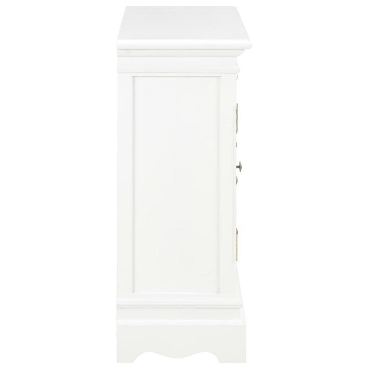 VIDAXL Buffet blanc 70x28x70 cm bois de pin massif