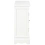 Voir la diapositive 4 : VIDAXL Buffet blanc 70x28x70 cm bois de pin massif