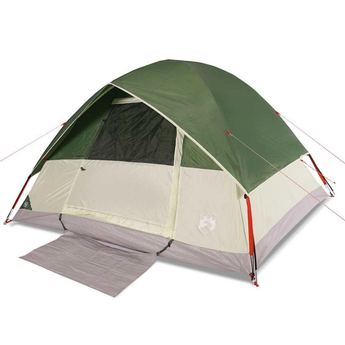 VIDAXL Tente familiale a dome 6 personnes vert impermeable