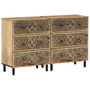 Voir la diapositive 1 : VIDAXL Armoires laterales 2 pcs 60x33x75 cm bois massif de manguier