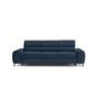 Voir la diapositive 4 : BEST MOBILIER Talisay - canapé droit 3 places - convertible - en velours