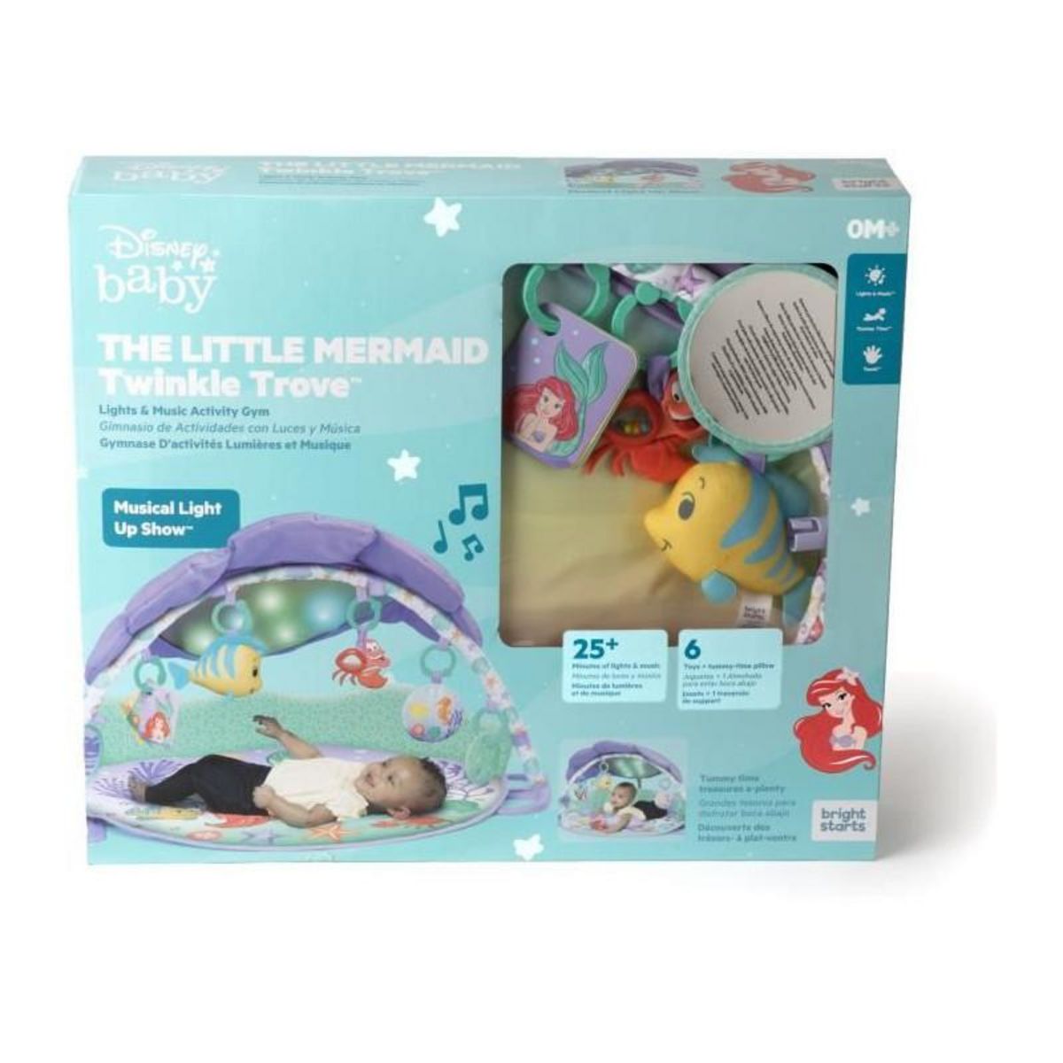 Bright Starts Tapis d'éveil BRIGHT STARS Pink Disney Gym - 48 x 81 x 81 cm - Multicolore - Des la naissance