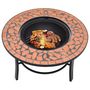 Voir la diapositive 5 : VIDAXL Foyer mosaïque Terre cuite 68 cm Ceramique