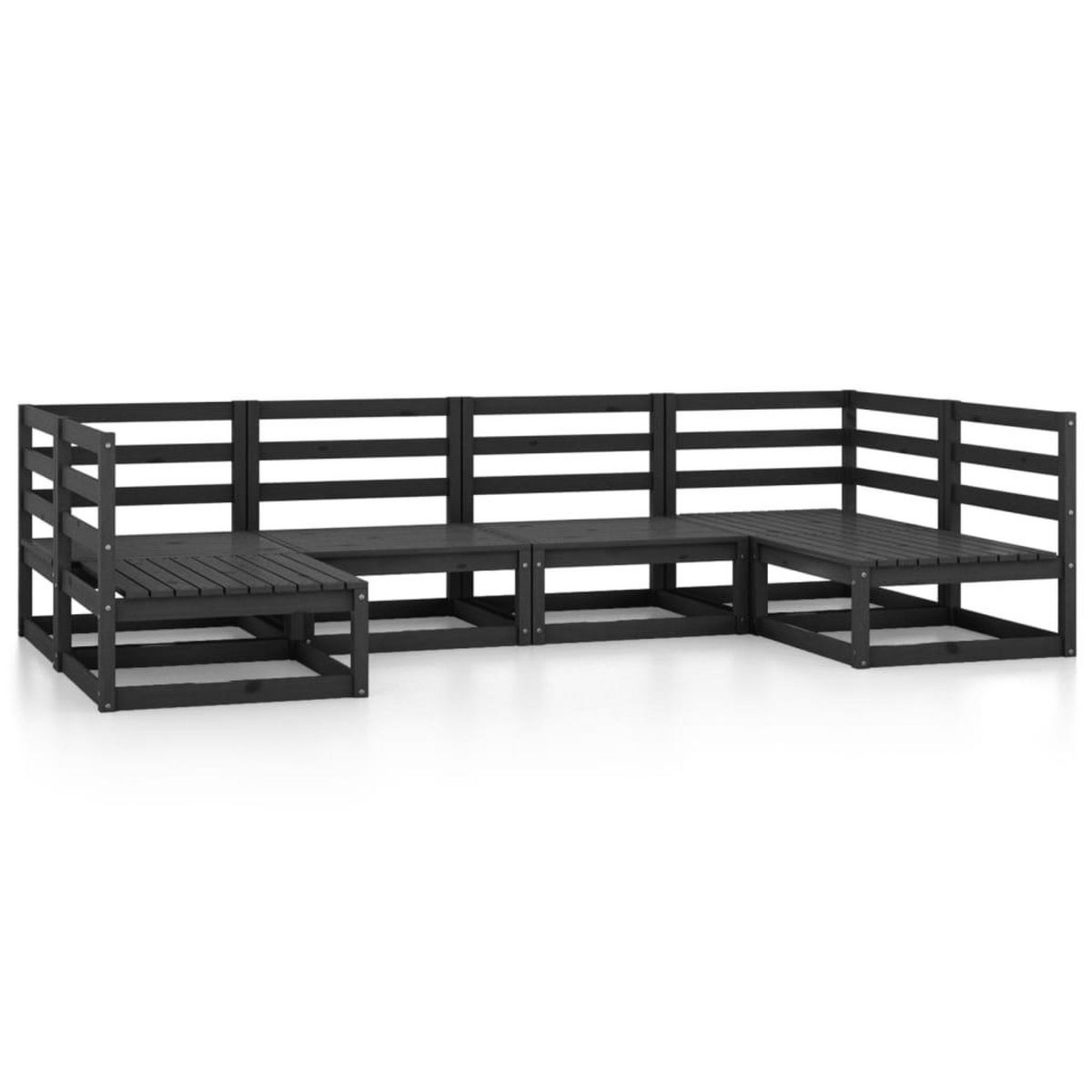 VIDAXL Salon de jardin 6 pcs bois de pin massif