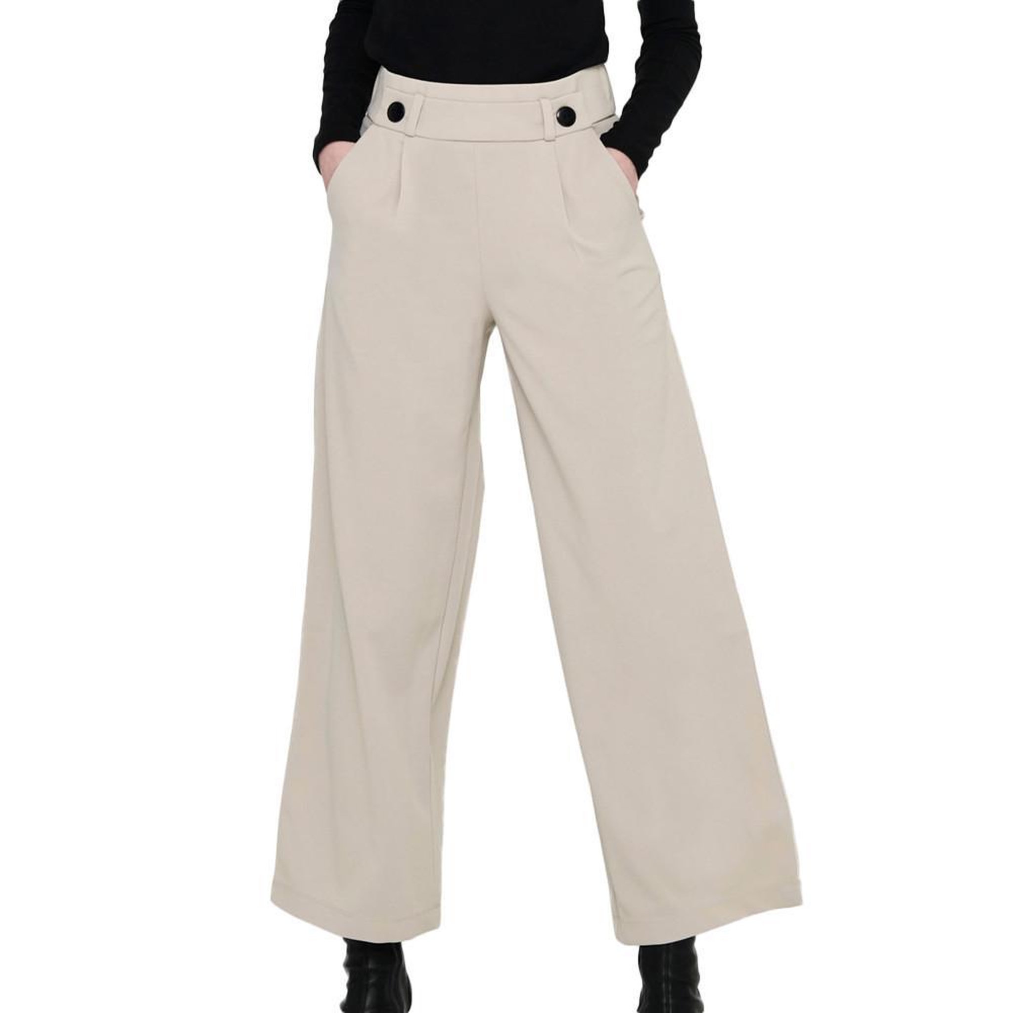 JACQUELINE DE YONG Pantalon  Femme JDY Geggo. Coloris disponibles : Beige