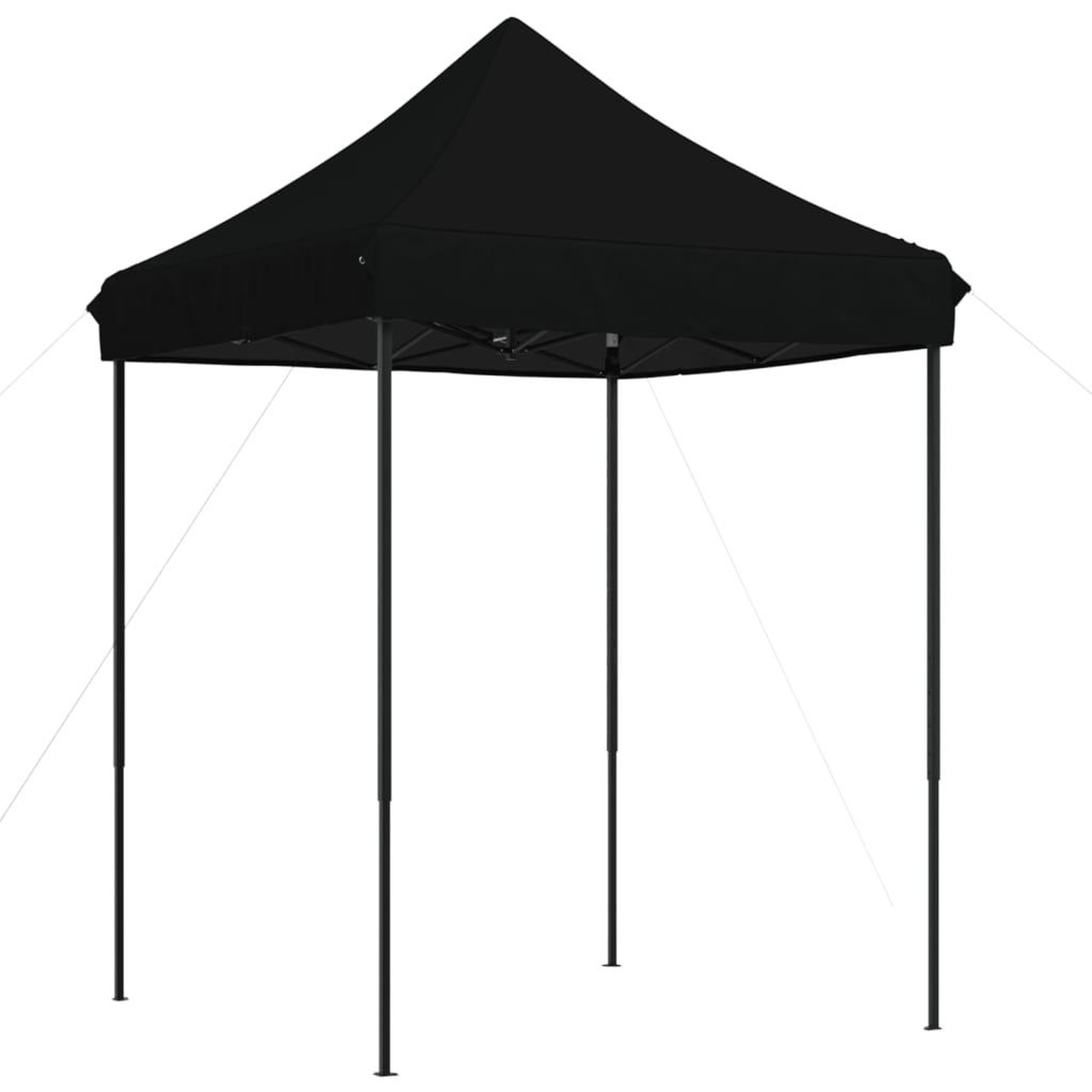 Voir la diapositive 2 : VIDAXL Tente de reception pliable escamotable noir 200x200x306 cm