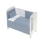 Voir la diapositive 1 : INTERBABY Parure de lit 3 Pcs. Nid d'abeille Mod. Viggo Pétrole