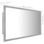 Voir la diapositive 6 : VIDAXL Miroir a LED de salle de bain Gris beton 80x8,5x37 cm Acrylique