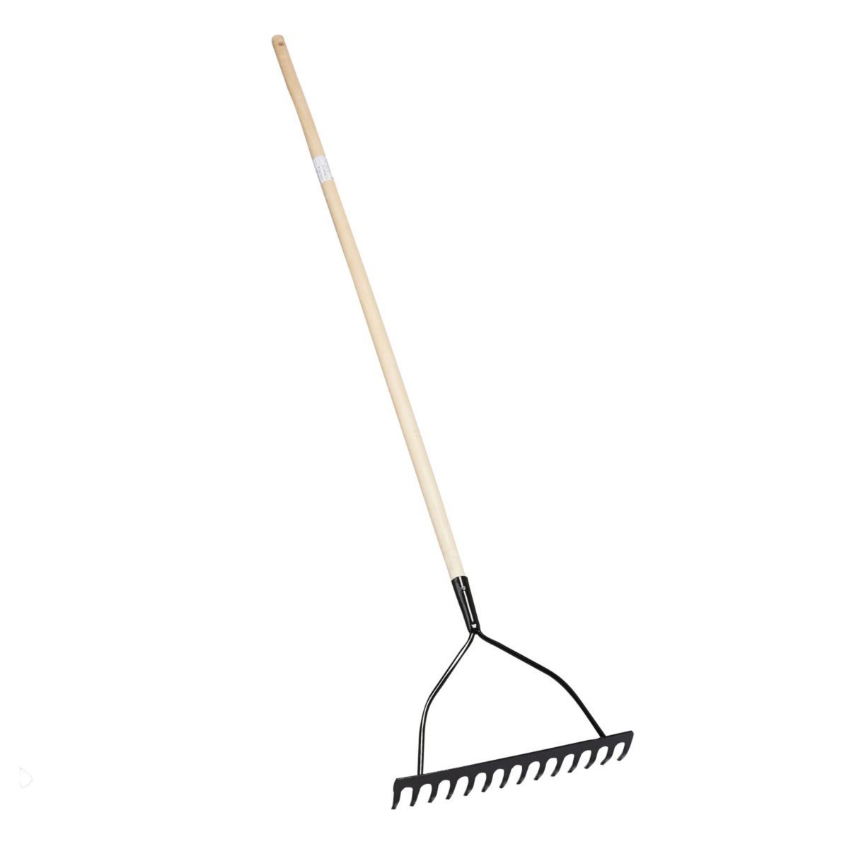 GARDENSTAR Râteau - 14 dents en acier avec manche en bois - 120 cm