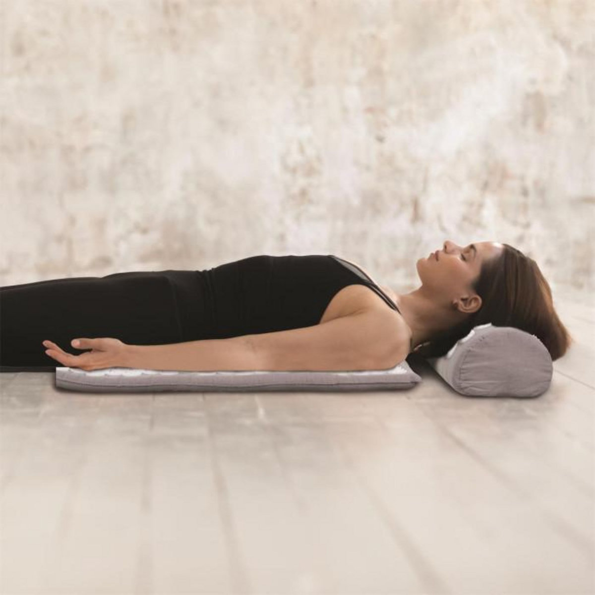 Paris Prix Tapis & Oreiller d'Acupression  Housse  64cm Gris