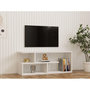 Voir la diapositive 4 : TOILINUX Meuble TV design en bois RAPHAEL - Blanc