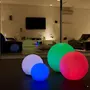 Lumisky Boule lumineuse sans fil flottante LED BOBBY C60 Multicolore Polyéthylène D60CM