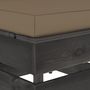 Voir la diapositive 4 : VIDAXL Pouf sectionnel avec coussin Bois impregne de gris