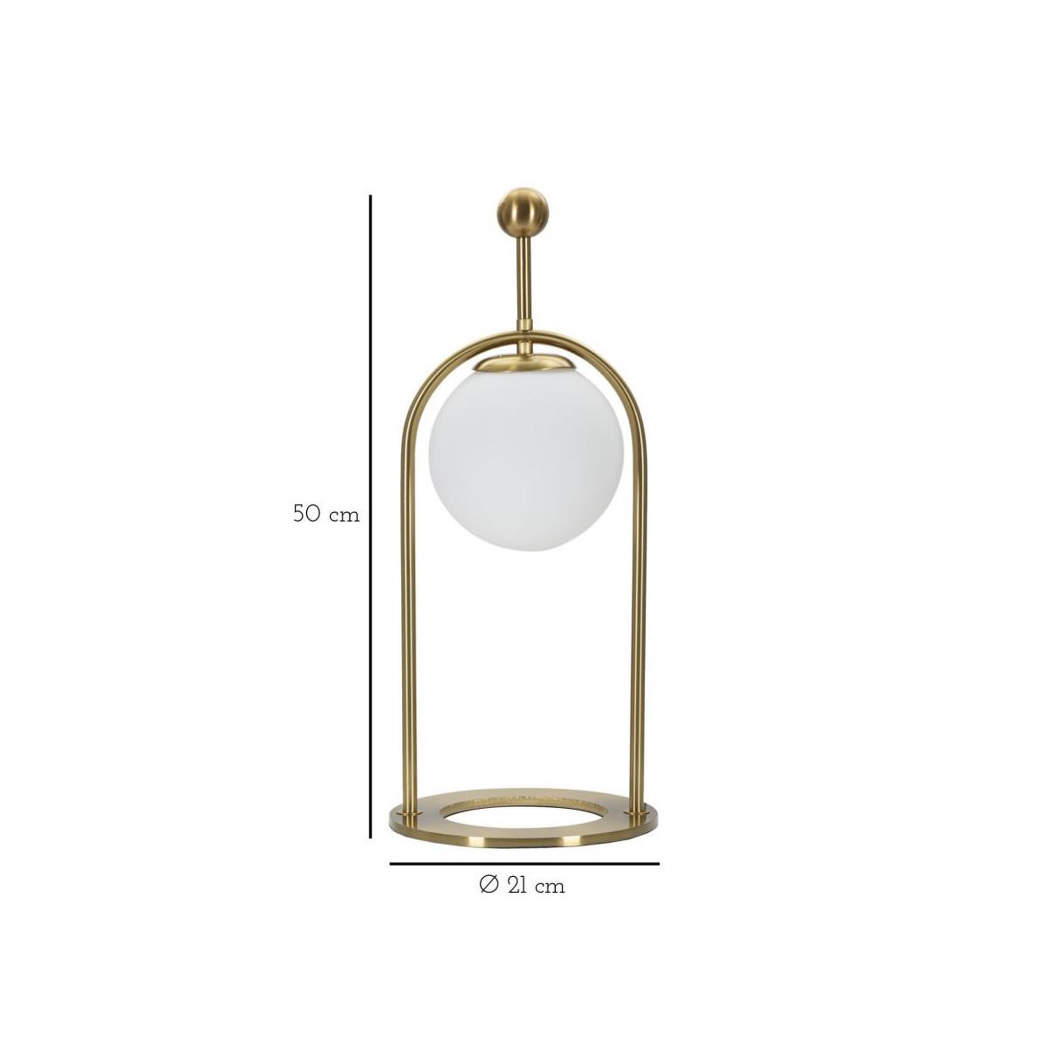 Voir la diapositive 5 : Paris Prix Lampe à poser arc  luci  50cm blanc & or