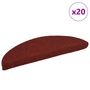 Voir la diapositive 1 : VIDAXL Tapis d'escalier autocollant 20 pcs rouge 56x17x3 cm