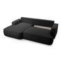 Voir la diapositive 4 : BEST MOBILIER Nessino - canapé d'angle gauche 4 places - convertible avec coffre - en tissu texturé
