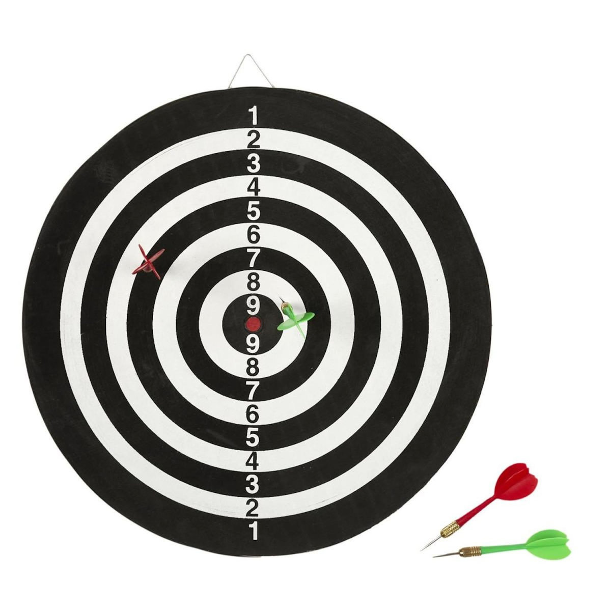 Paris Prix Jeu de Fléchettes  1 Cible  38cm Noir & Vert