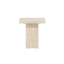 Voir la diapositive 3 : Paris Prix Table d'Appoint Effet Travertin  Qvart  56cm Beige