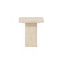 Voir la diapositive 3 : Paris Prix Table d'Appoint Effet Travertin  Qvart  56cm Beige