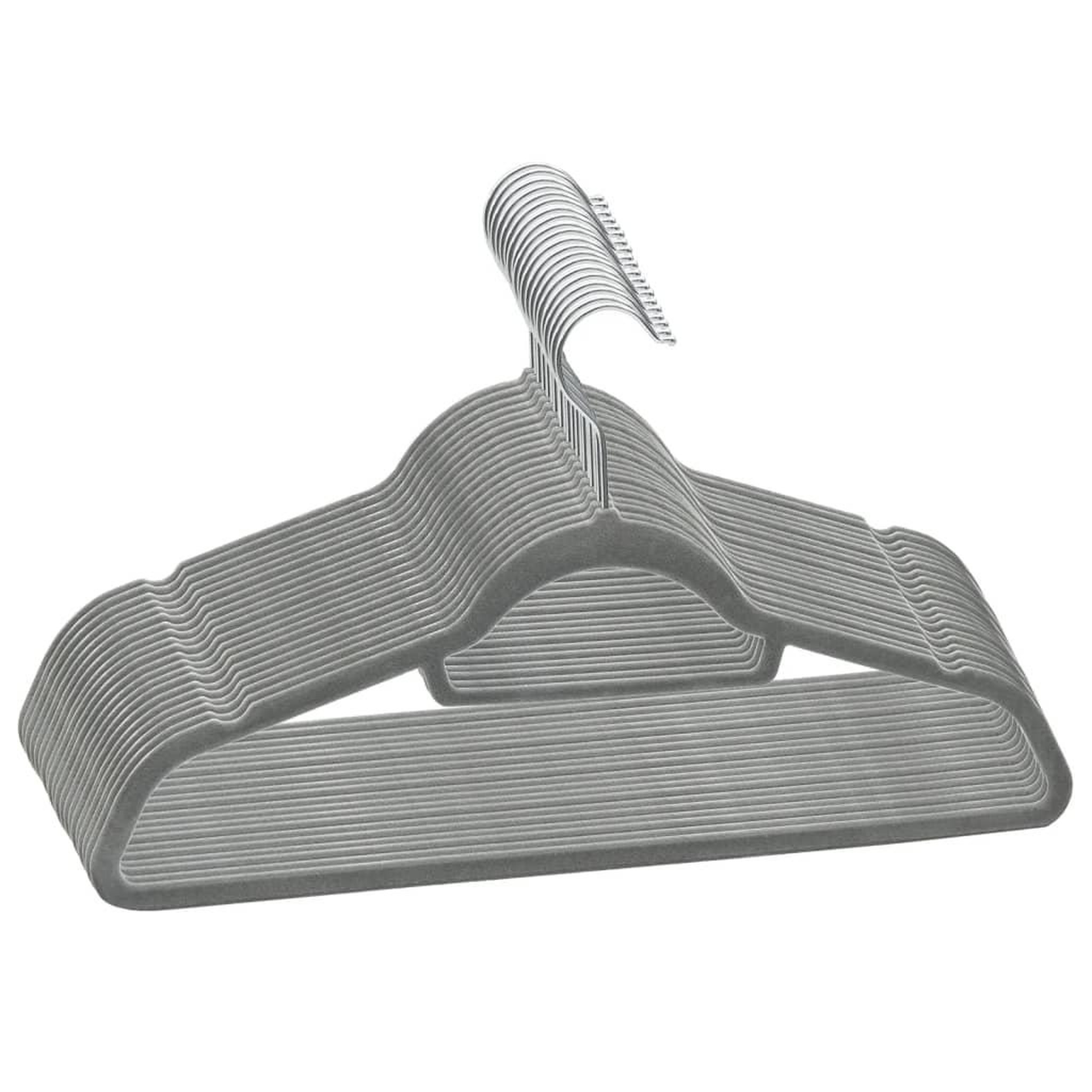 Voir la diapositive 2 : VIDAXL Cintres antiderapants 20 pcs Gris Velours