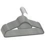 Voir la diapositive 2 : VIDAXL Cintres antiderapants 20 pcs Gris Velours