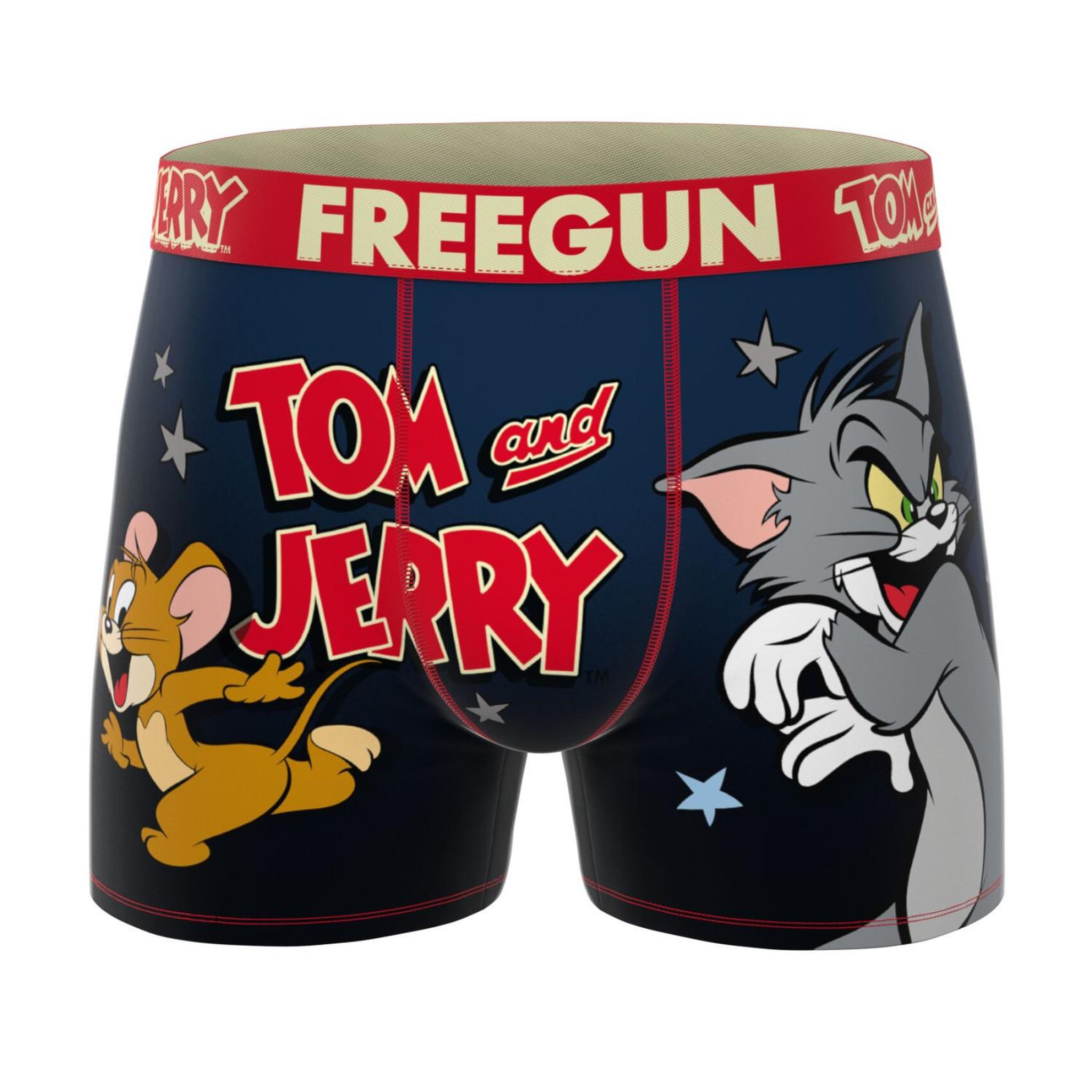 Voir la diapositive 5 : FREEGUN Lot de 3 boxers homme tom and jerry
