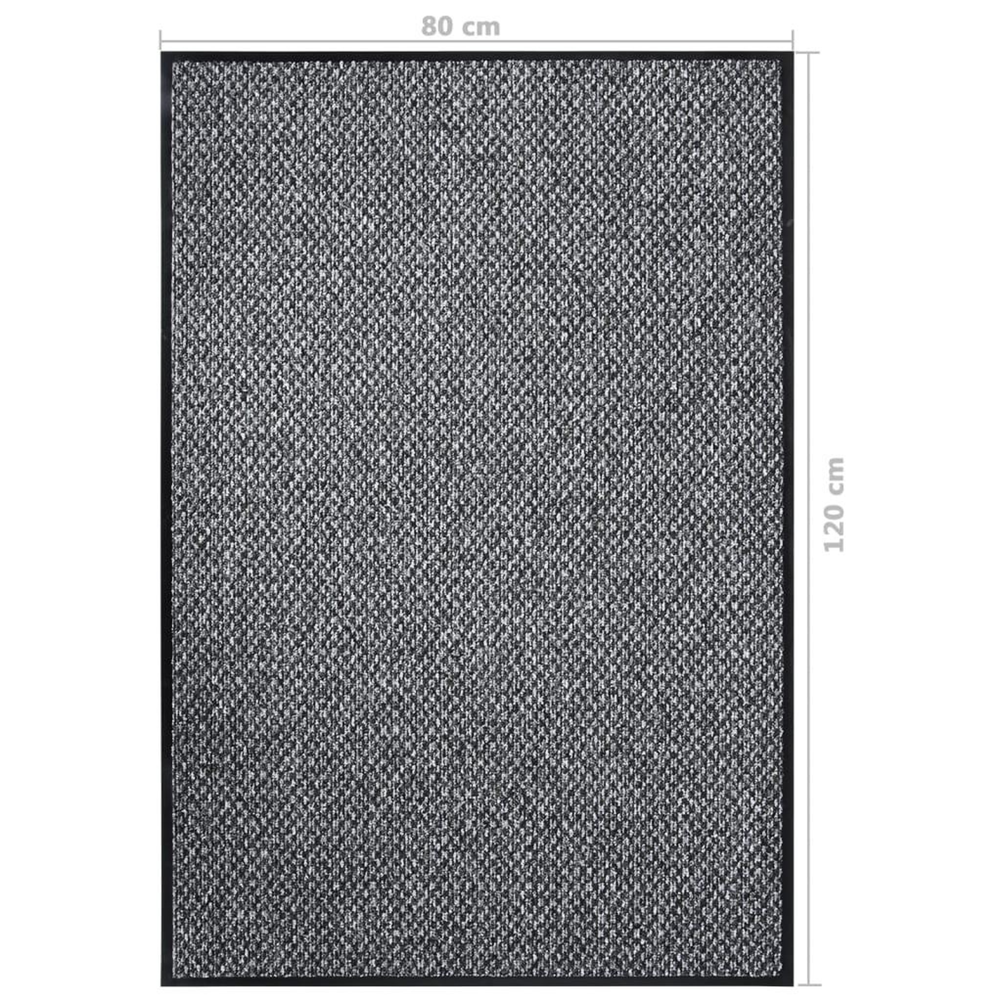Voir la diapositive 6 : VIDAXL Paillasson Gris 80x120 cm