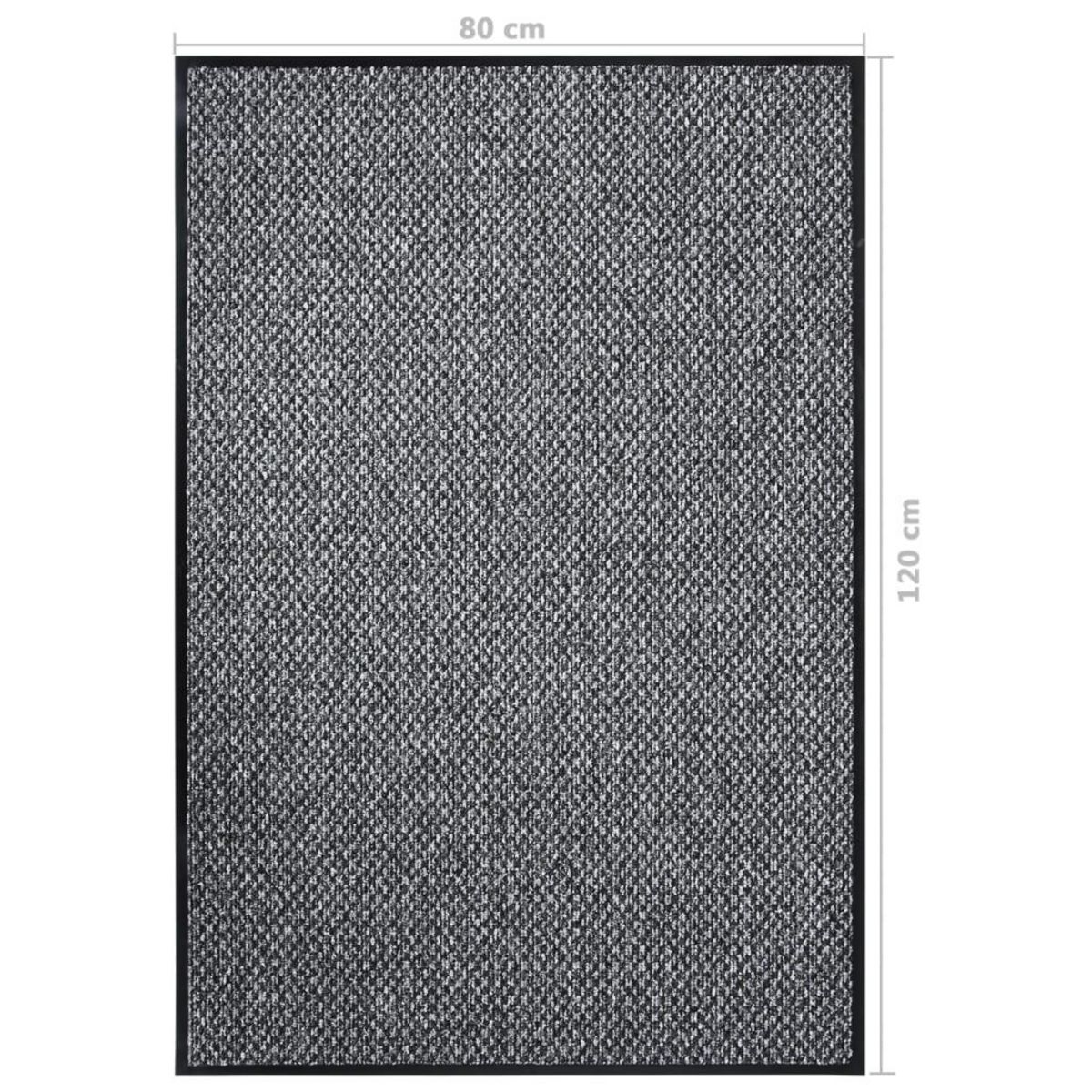 VIDAXL Paillasson Gris 80x120 cm