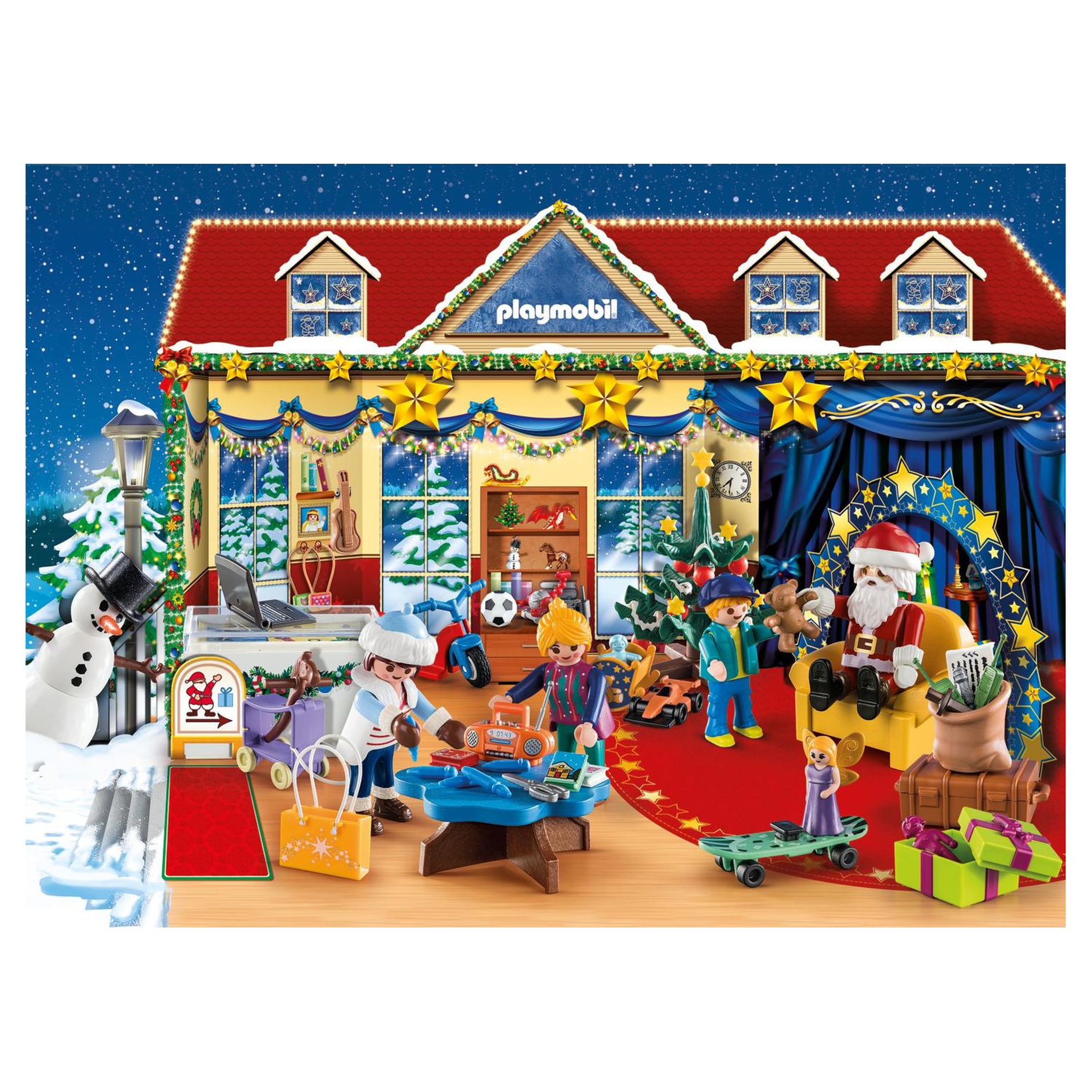 Voir la diapositive 2 : PLAYMOBIL 70188 - Christmas - Calendrier de l'Avent Boutique de jouets