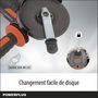Voir la diapositive 2 : DUAL POWER Meuleuse 125mm batterie Dual Power