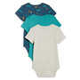 Voir la diapositive 3 : IN EXTENSO Lot de 3 bodies manches courtes bébé garçon crocodile