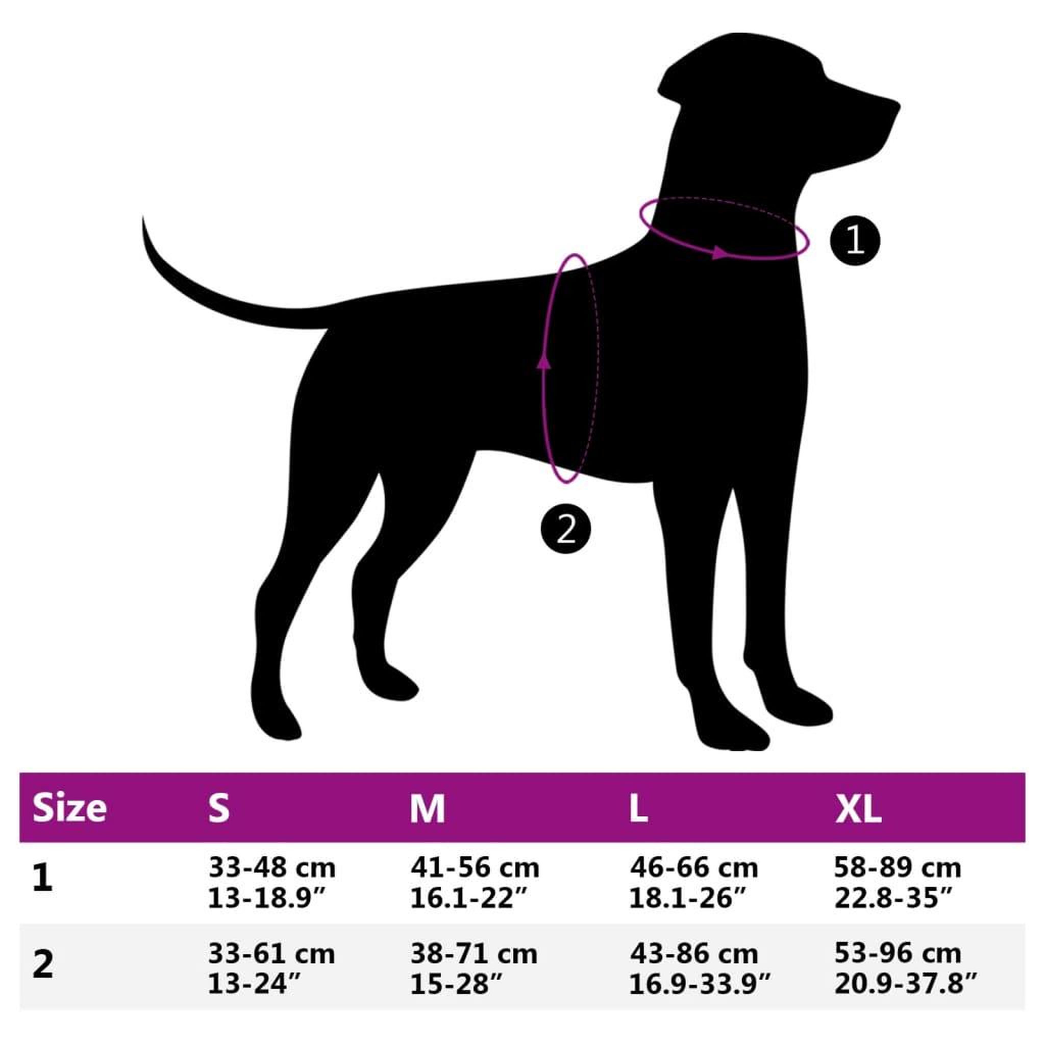 Voir la diapositive 6 : VIDAXL Harnais pour chien avec bandes reflechissantes reglables rose L