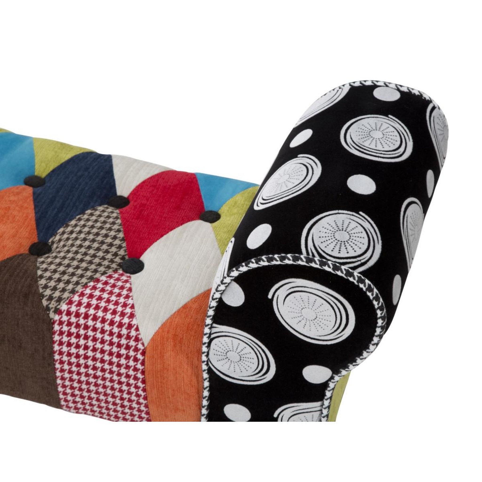 Voir la diapositive 5 : Paris Prix Banquette design patchwork  impérial  102cm multicolore