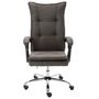 Voir la diapositive 2 : VIDAXL Chaise de bureau Gris Tissu