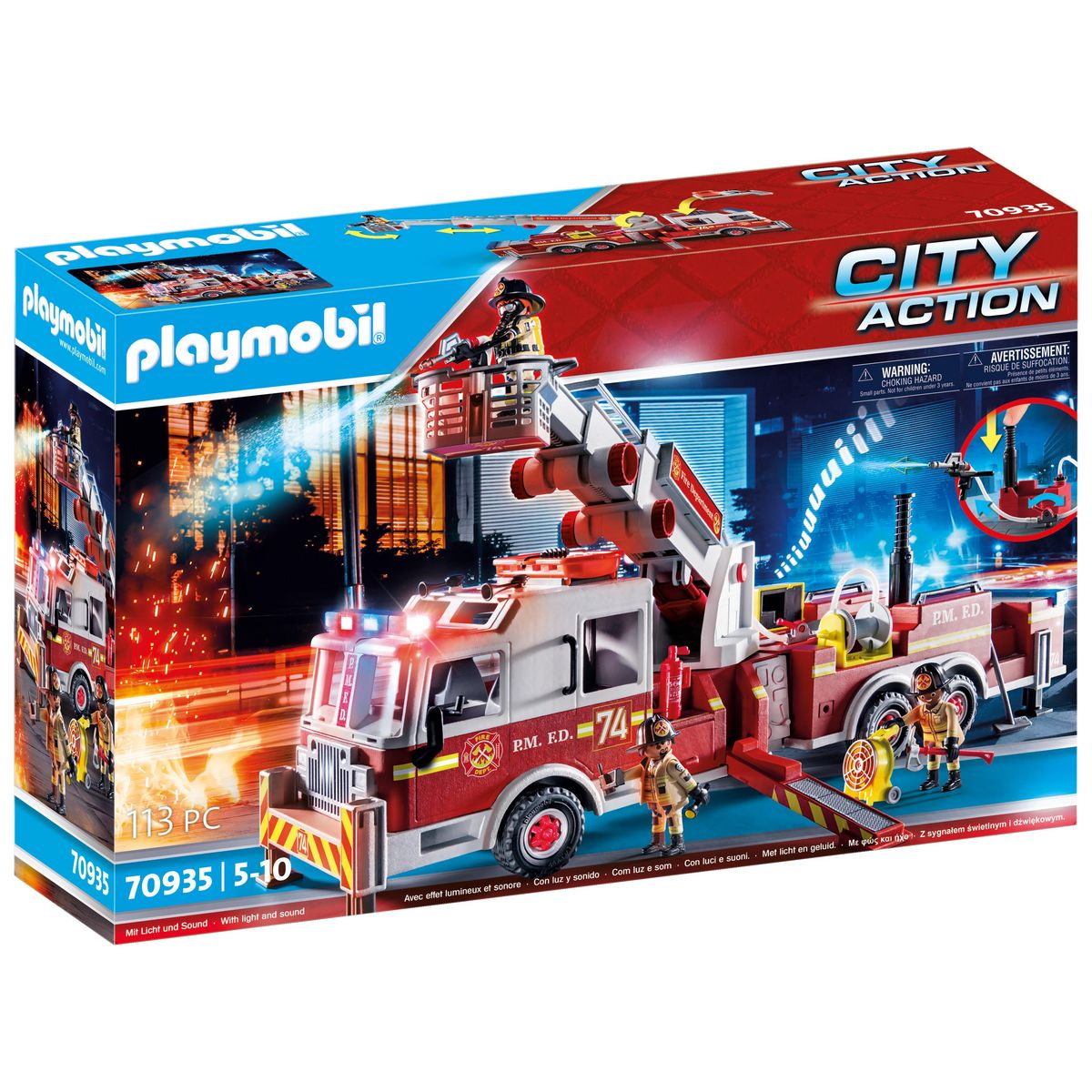 PLAYMOBIL Pack City Action Camion Pompiers + Ambulance