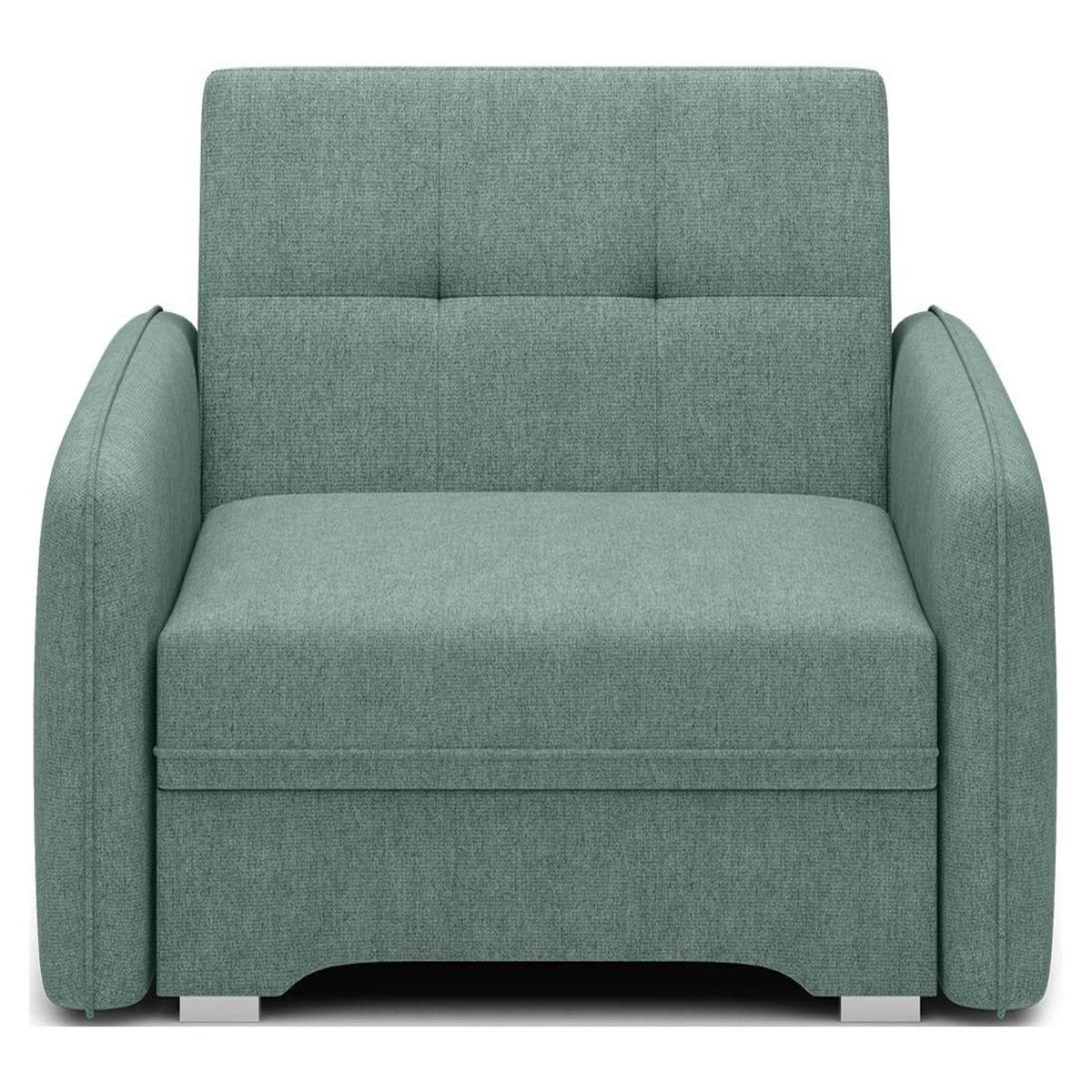 BEST MOBILIER Michelle - fauteuil convertible avec coffre en velours
