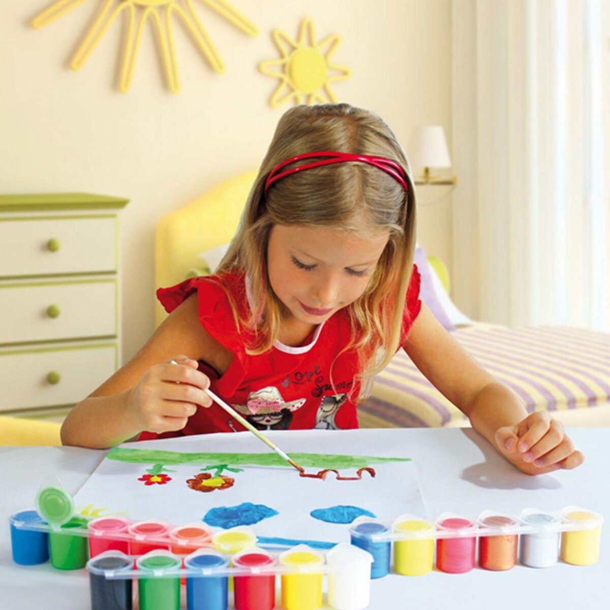 PRIMO Mallette 18 pots de gouache 25 ml