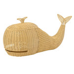Paris Prix Panier de Rangement Enfant  Baleine  90cm Naturel
