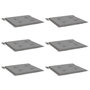 Voir la diapositive 3 : VIDAXL Coussins de chaise jardin lot de 6 gris 40x40x3 cm tissu oxford
