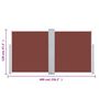 Voir la diapositive 6 : VIDAXL Auvent lateral retractable Marron 120 x 600 cm
